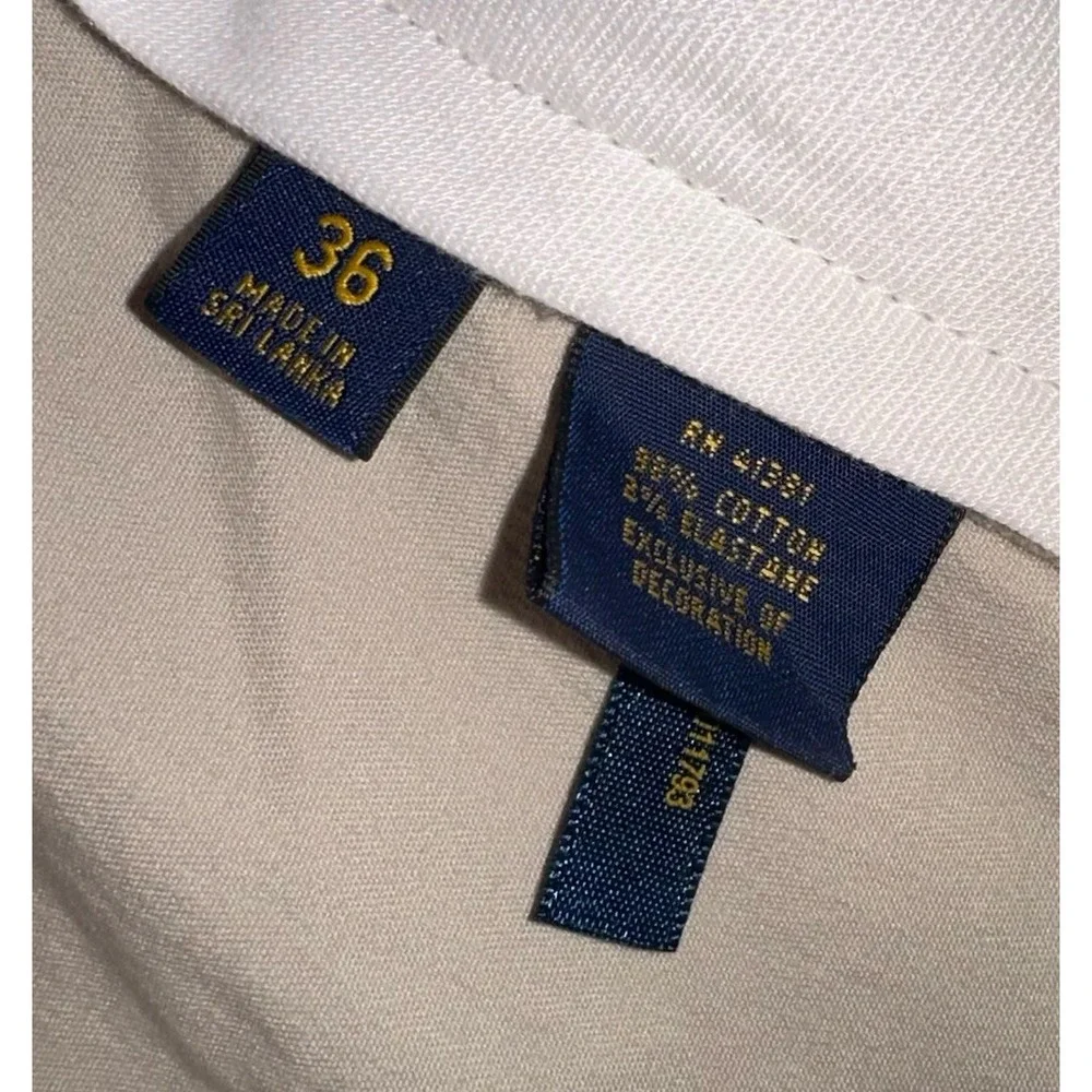 Polo Golf Ralph Lauren Shorts Pleated Classic Fit Cotton Khaki Chino Men's 36‎